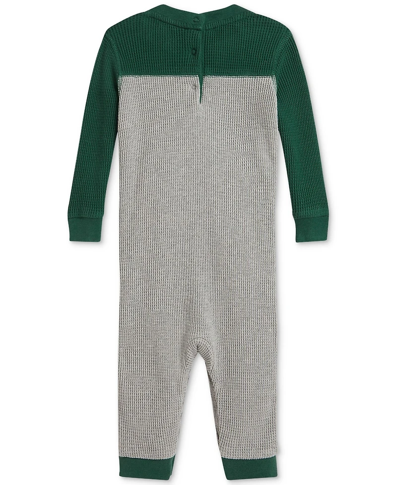 Polo Ralph Lauren Baby Boys Waffle-Knit Coveralls