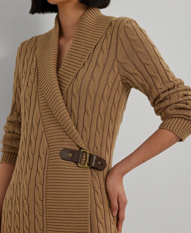Lauren Ralph Women's Buckled Cotton Sweater