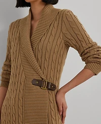 Lauren Ralph Women's Buckled Cotton Sweater
