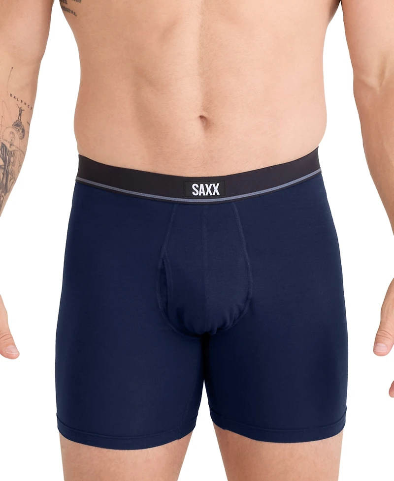 Saxx Men's 3pk. Essential Cotton Logo Boxer Briefs
