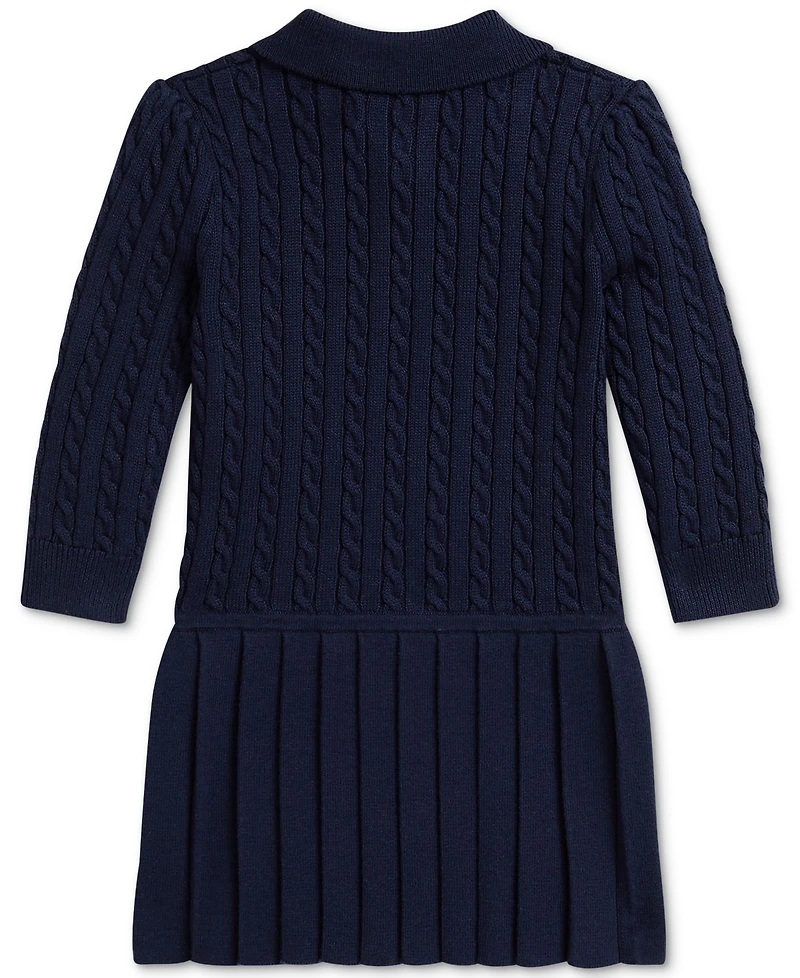 Polo Ralph Lauren Baby Girls Cable-Knit Sweater Dress