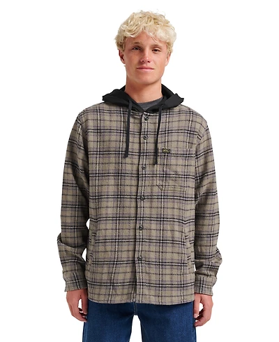 Quiksilver Men's Sandbar Hooded Flannel Shirt