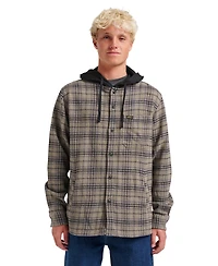 Quiksilver Men's Sandbar Hooded Flannel Shirt