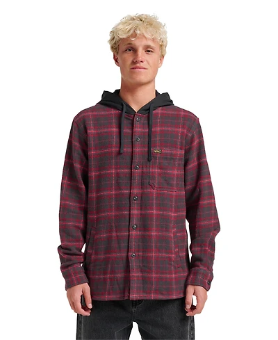 Quiksilver Men's Sandbar Hooded Flannel Shirt