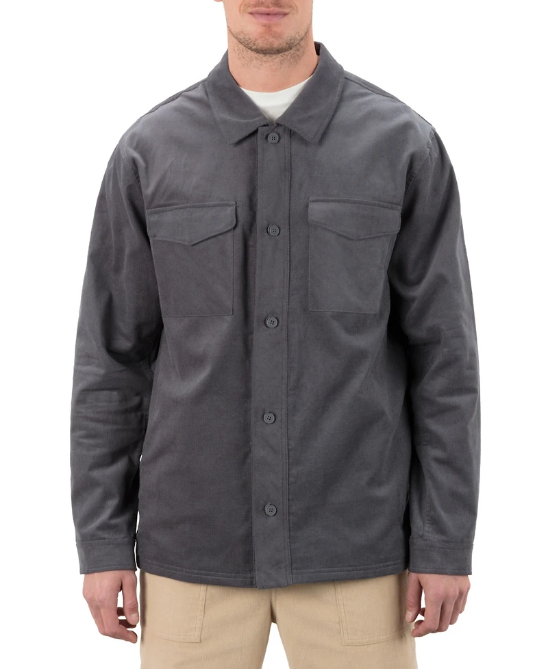 Hurley Men's Lido Cord Long Sleeve Overshirt
