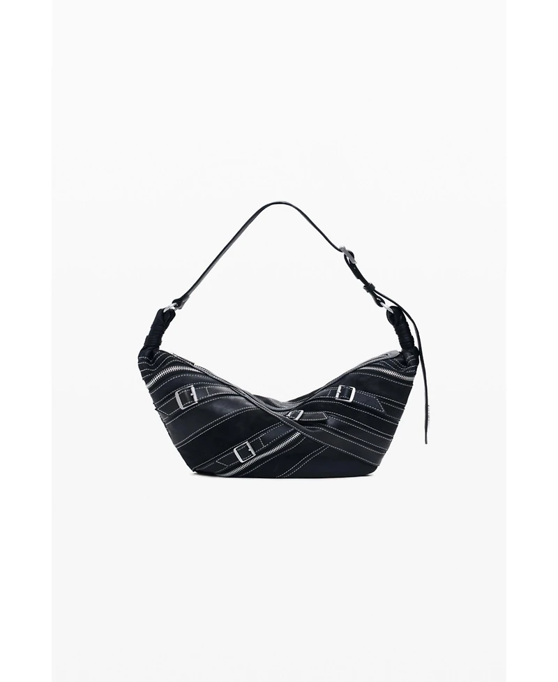 Desigual Women's Small faux leather bag with buckles