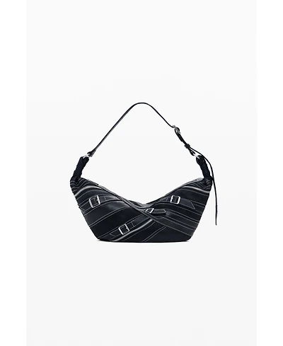 Desigual Women's Small faux leather bag with buckles