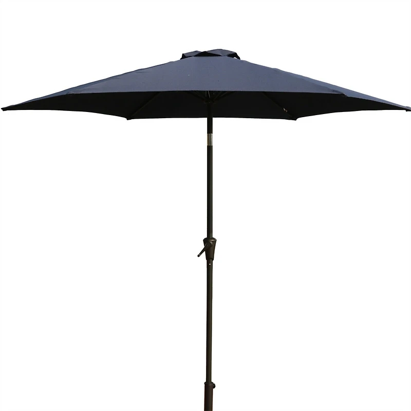 8.8 feet Outdoor Aluminum Patio Umbrella with 42 Pound Square Resin Umbrella Base