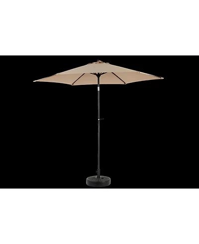 Flynama 9FT Outdoor Patio Table Umbrella with Push Button Tilt and Crank