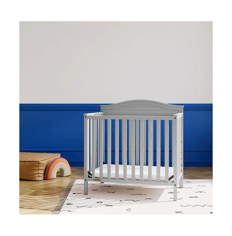 Graco Stella 4-in-1 Convertible Mini Crib with Bonus Mattress