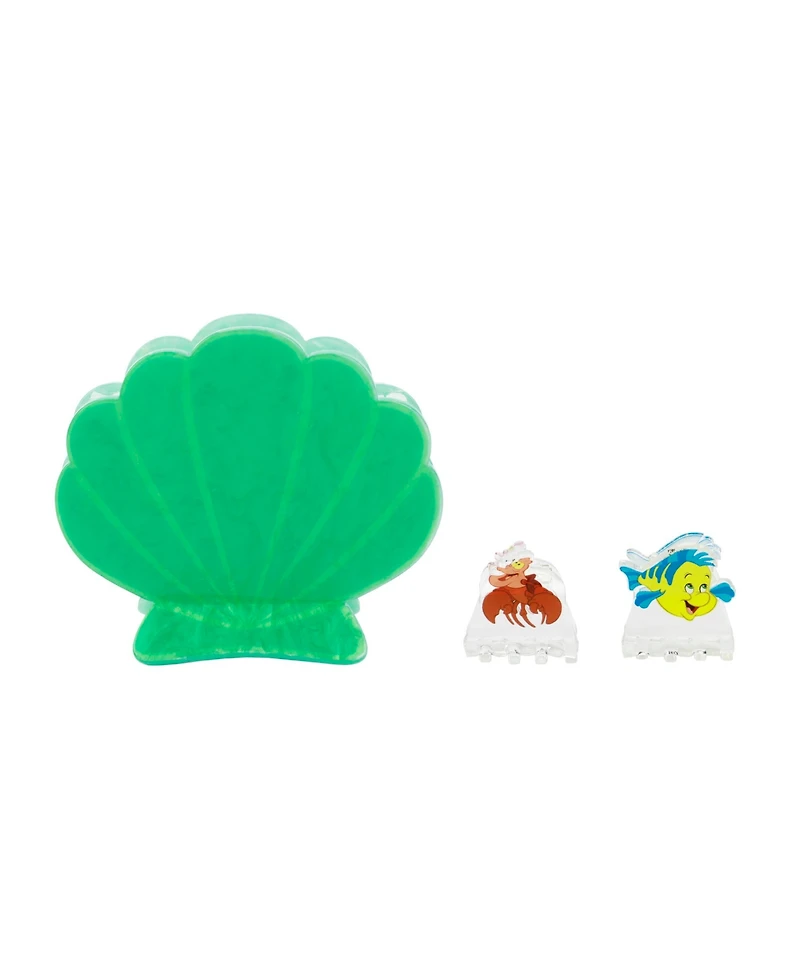 Disney Little Mermaid Sebastian & Flounder 3-Piece Hair Clip Set