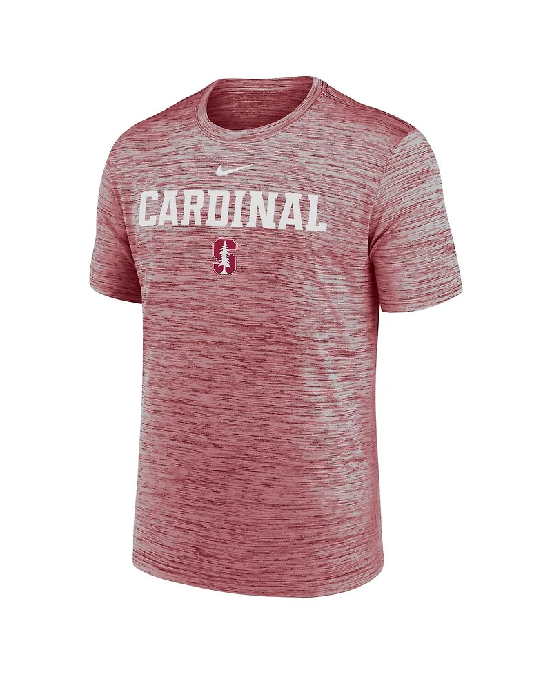 Nike Men's Cardinal Stanford 2025 Sideline Velocity Performance T-Shirt