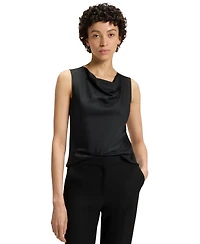 Boss by Hugo Women's Sleeveless Cowl-Neck Silk Blouse