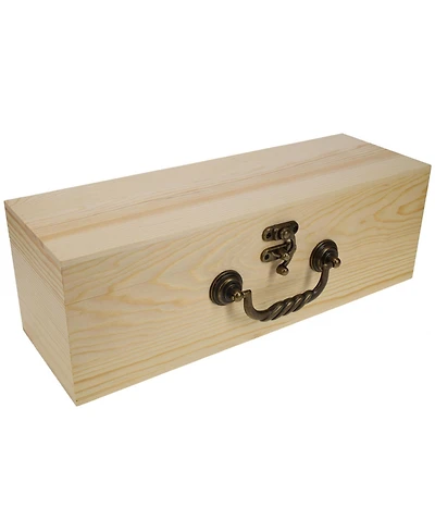 We Games Wooden Storage Box, Natural Wood Finish