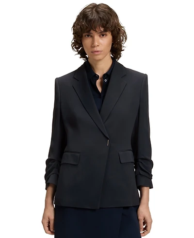 Boss by Hugo Women's Press-Stud Closure Slim-Fit Blazer