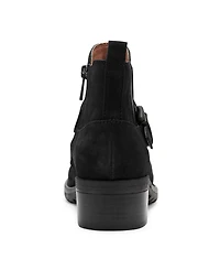 Earth Women's Zane Ruched Block Heel Booties