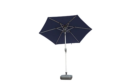 Outdoor 7.5FT Patio Table Umbrellawith Push Button Tilt and Crank, Uv Protection Waterproof Market Sun Umbrella with 6 Sturdy Ribs