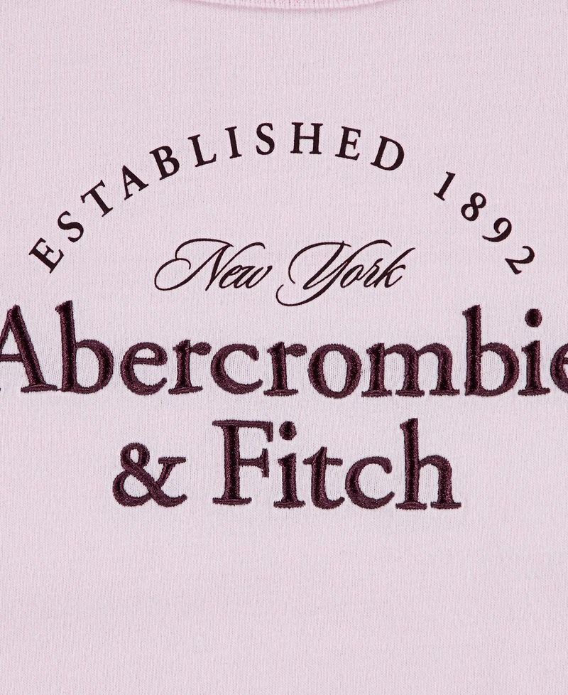abercrombie kids Girls Anf Heritage Logo Graphic Ruched T-Shirt