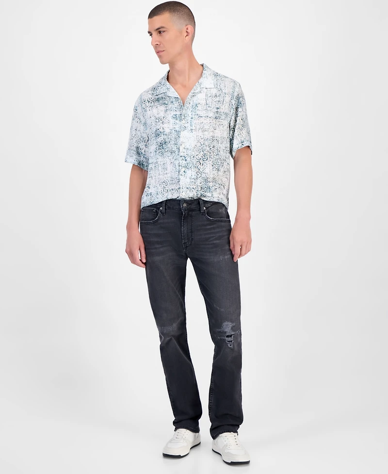 Guess Mateo Regular Straight Fit Dark Wash Jeans