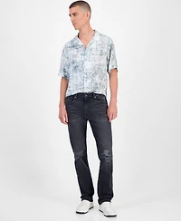 Guess Mateo Regular Straight Fit Dark Wash Jeans