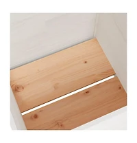vidaXL Garden Planter White 27.6"x27.6"x27.6" Solid Wood Pine