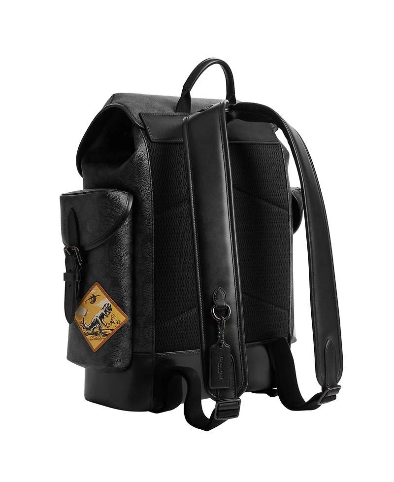 Coach Men's Hitch Signature Canvas with Patches Backpack