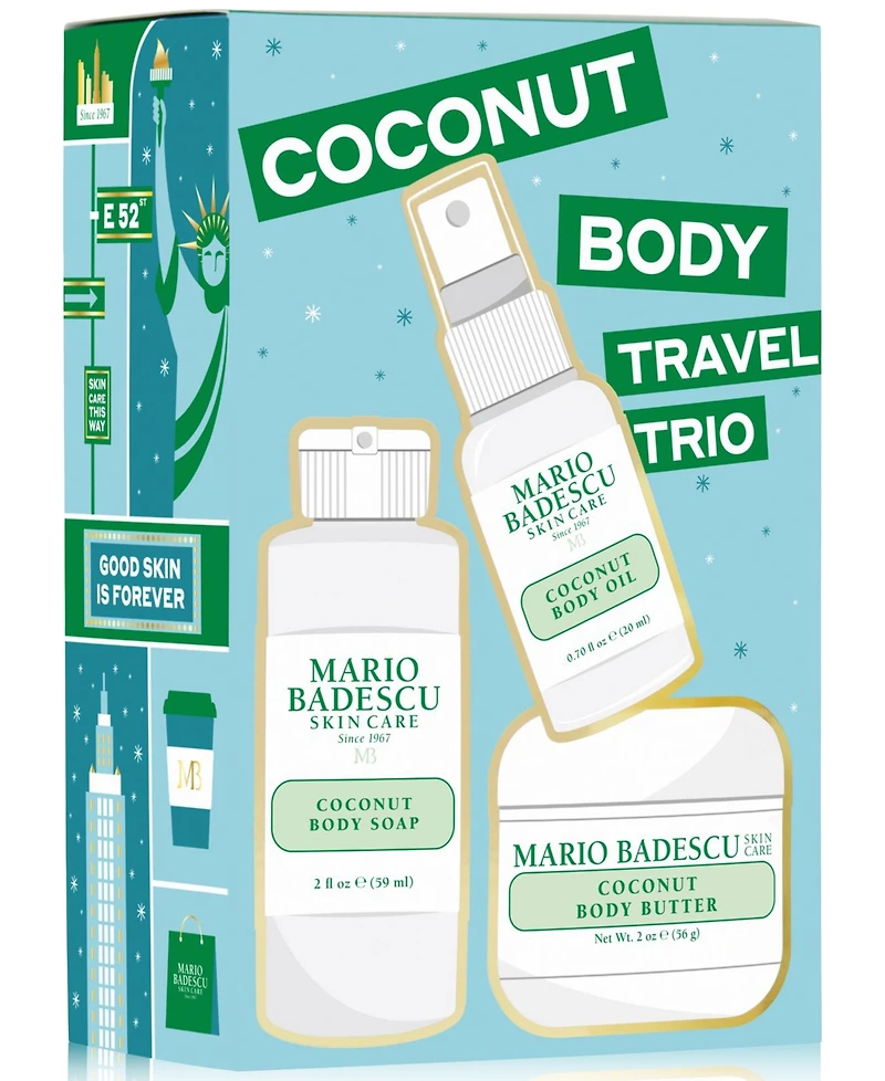 Mario Badescu 3-Pc. Coconut Body Travel Set
