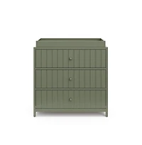 Graco Teddi 3 Drawer Chest with Changing Table Topper (Olive)