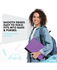 Enday Composition Notebooks College Ruled Paper, Pink Hard Cover Notebook, Premium Lined Books, 100 Sheets Notebook