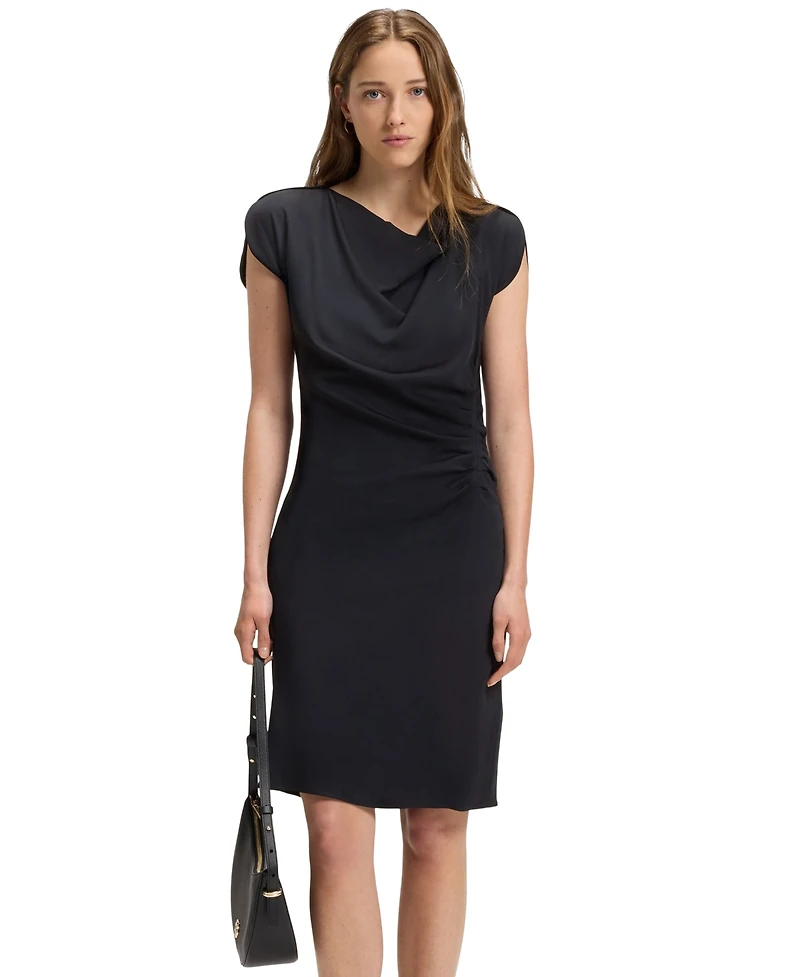 Boss by Hugo Women's Drape-Neckline Dress