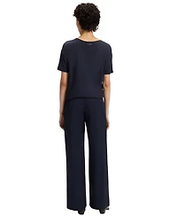 Boss by Hugo Women's Stretch-Silk Regular-Fit T-Shirt