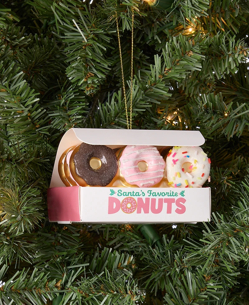 Holiday Lane Foodie Donut Box Ornament, Macy's Exclusive