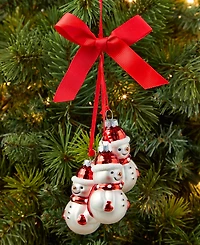 Holiday Lane Christmas Cheer Snowmen Pendant Ornament, Macy's Exclusive