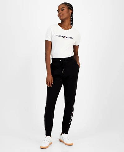 Tommy Hilfiger Women's Solid Logo Joggers