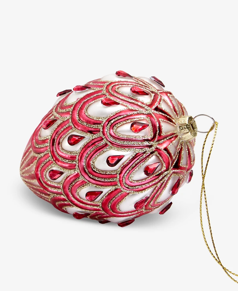 Holiday Lane Berry Tones Red and Gold Pinecone Ornament, Macy's Exclusive