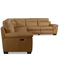 Julius Ii -Pc. Leather L Sectional with 2 Power Recliners