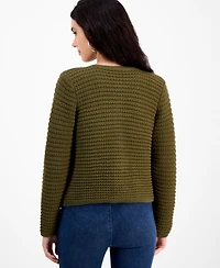 I.n.c. International Concepts Petite Yarn-Blend Button-Down Cardigan Sweater, Created for Macy's