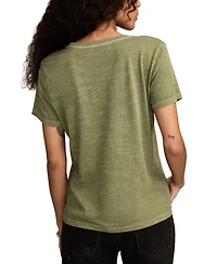 Lucky Brand Women's Cotton Sun & Moon Floral Classic T-Shirt