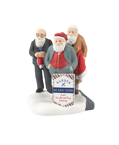 Department 56 A Shave in Time for Christmas Village Accessory