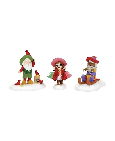 Department 56 North Pole Village Friends and Neighbors, Set of 3
