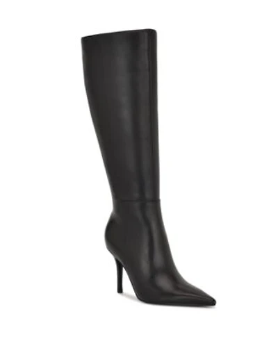 Nine West Womens Gerty Tall Stiletto Dress Boots Regular Wide Calf