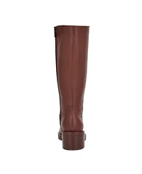 Nine West Women's Broklyn Tall Leather Block Heel Boots