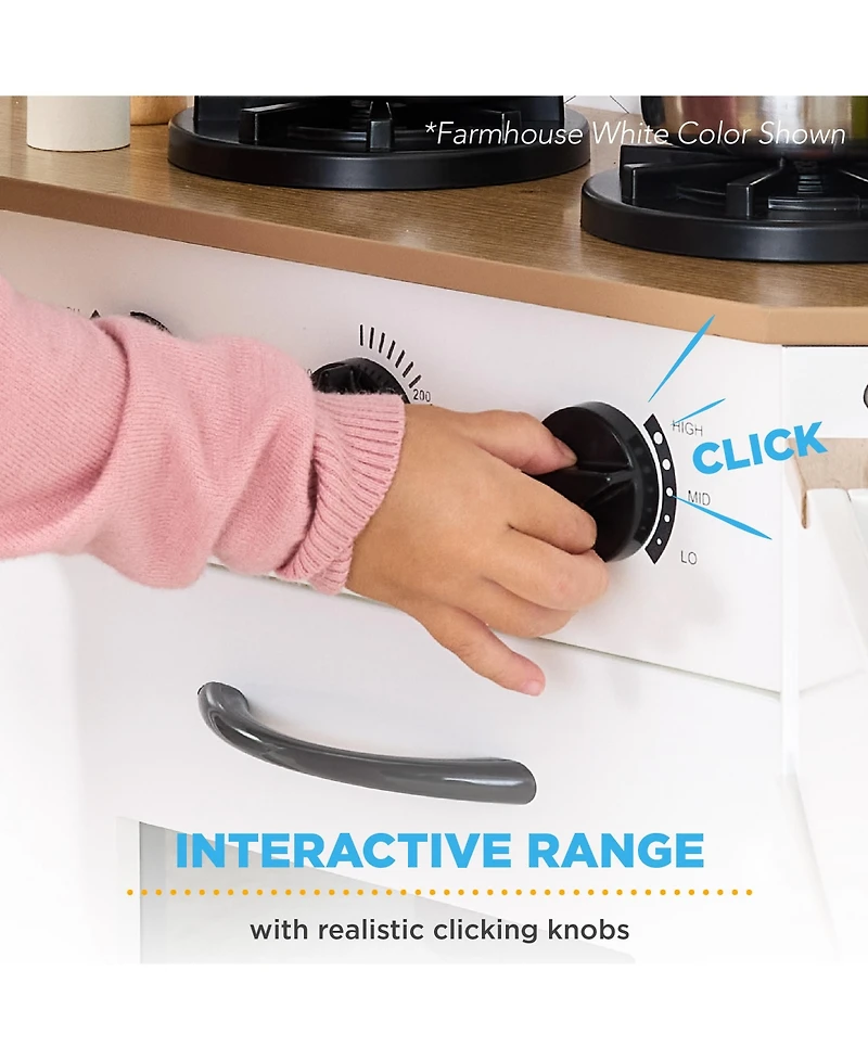 Best Choice Products Pretend Play Corner Kitchen, Interactive Wooden Kids Set w/ Lights & Sounds