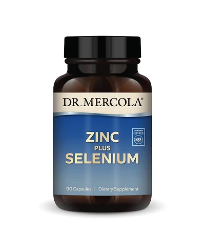 Dr. Mercola Zinc Plus Selenium, 90 Servings, Supports Immune Health