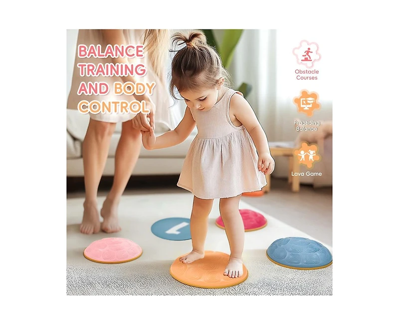 Outree 6-piece turtle-shaped stepping stone for kids