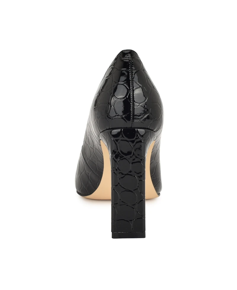 Nine West Women's Tamant Tapered Block Heel Pumps