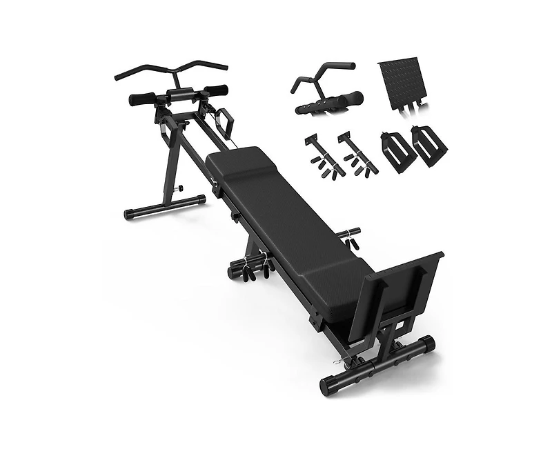 Mikolo Total Body Home Gym – Detachable Footplate, Swing & Weight Holder, Versatile Strength Trainer