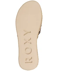 Roxy Women's Shoresoft Sld Round Toe Flat Sandals