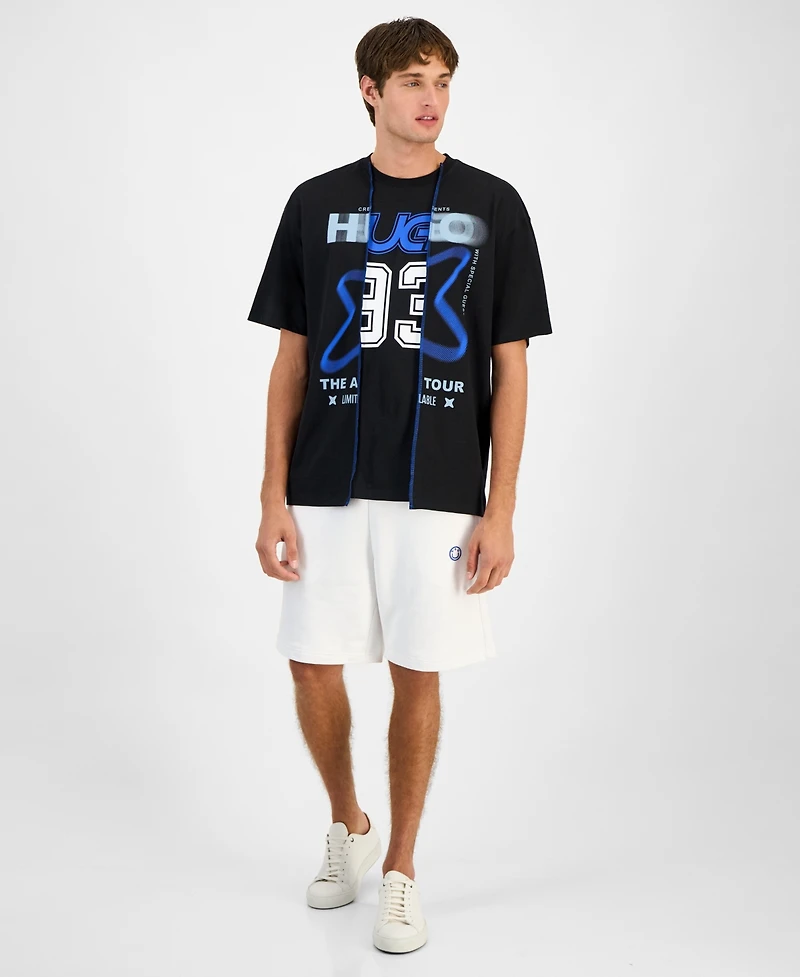 Hugo by Boss Men's Layered-Look Graphic T-Shirt