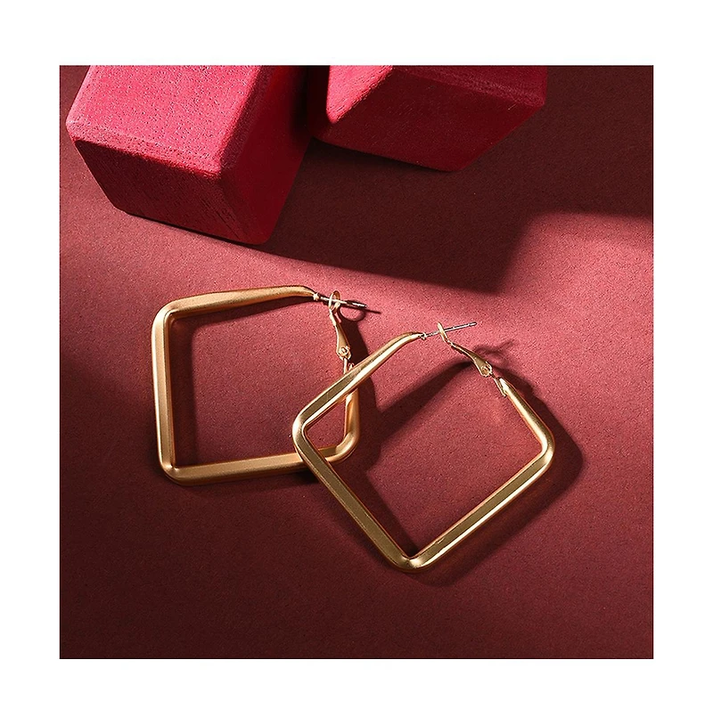 Sohi Geometric Hoop Earrings